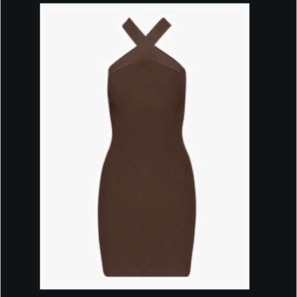 Sculpt knit criss cross dress